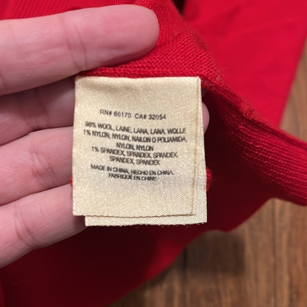 Moth By Anthropologie Red Wool Blend Mock Turtlen… - image 3